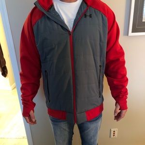 Men’s red and gray Under Armour Jacket